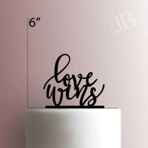 Love Wins 225-144 Cake Topper