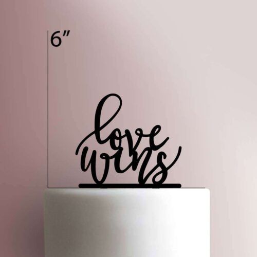 Love Wins 225-144 Cake Topper