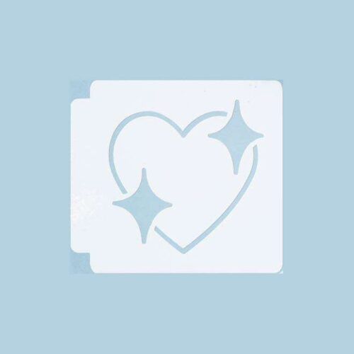 Emoji Sparkle Heart 783-754 Stencil