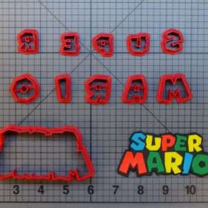 Super Mario Logo 266-A045 Cookie Cutter Set