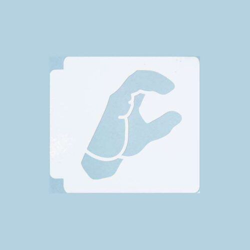 ASL Alphabet C 783-A207 Stencil