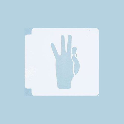 ASL Alphabet F 783-A210 Stencil