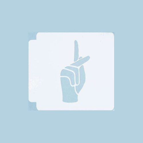 ASL Alphabet K 783-A215 Stencil
