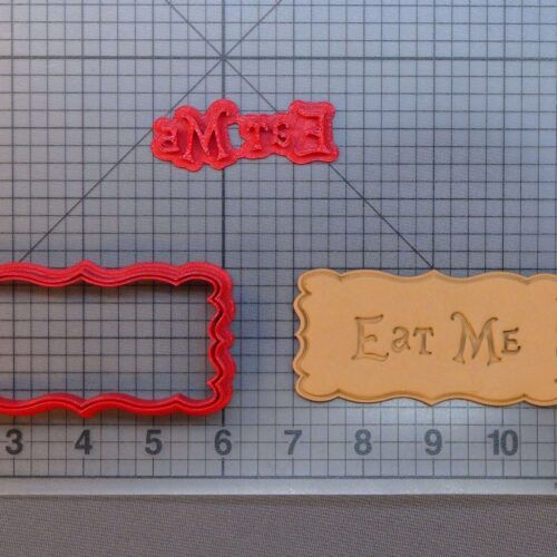 Alice In Wonderland - Eat Me 266-A135 Cookie Cutter and Stamp