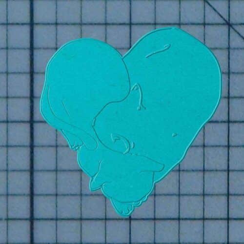Cat Heart 227-334 Cookie Cutter and Stamp