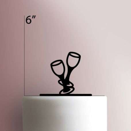 Champagne - Cheers 225-249 Cake Topper