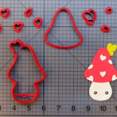 Cute Mushroom 266-A090 Cookie Cutter Set