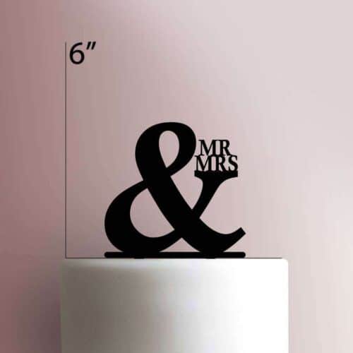 Mr and Mrs 225-359 Cake Topper