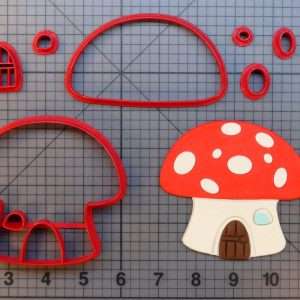 Mushroom House 266-A143 Cookie Cutter Set