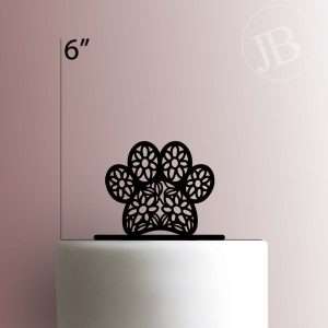 Paw Flowers 225-333 Cake Topper