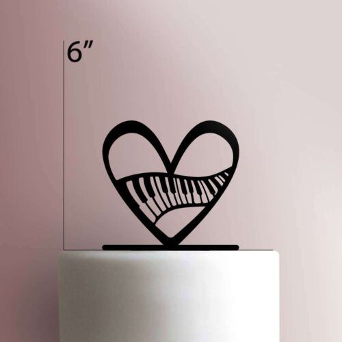 Piano Heart 225-322 Cake Topper