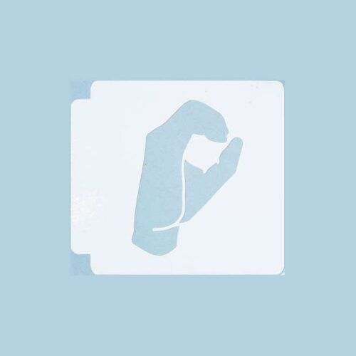 ASL Alphabet O 783-A219 Stencil