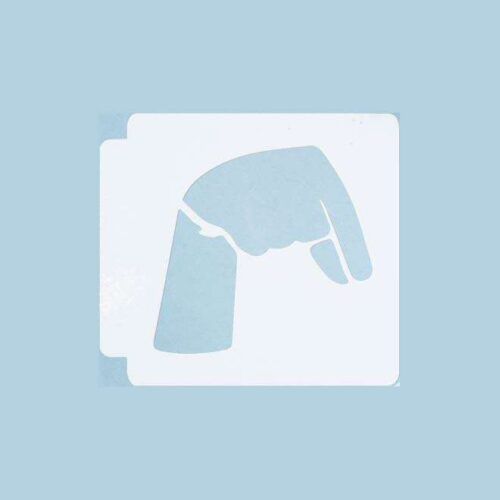 ASL Alphabet Q 783-A221 Stencil