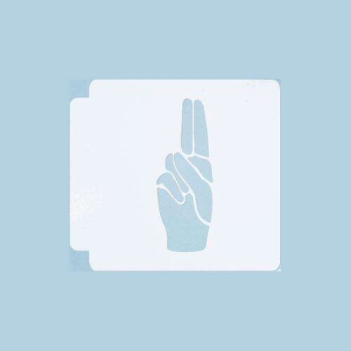 ASL Alphabet U 783-A225 Stencil