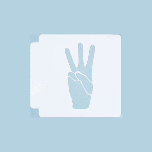ASL Alphabet W 783-A227 Stencil