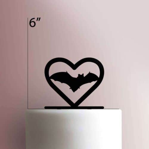Bat Heart 225-374 Cake Topper