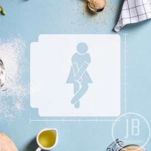 Bathroom Sign - Girl 783-A182 Stencil