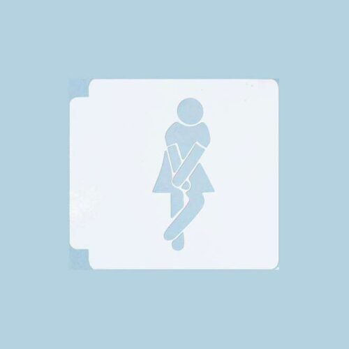 Bathroom Sign - Girl 783-A182 Stencil