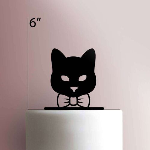Bow Tie Cat 225-372 Cake Topper