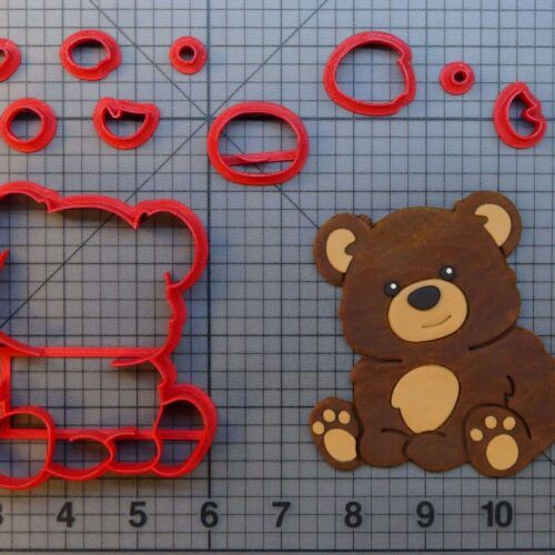 Brown Bear 266-A173 Cookie Cutter Set