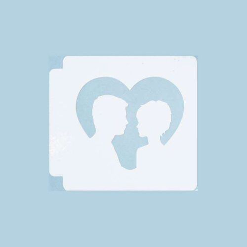 Couple Portrait 783-A299 Stencil
