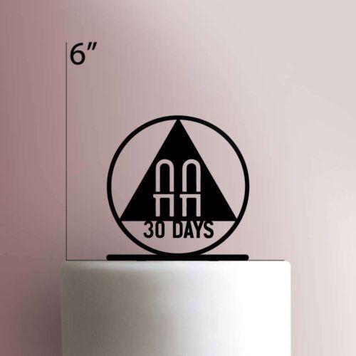Custom Alcoholic's Anonymous 225-394 Cake Topper (Days)