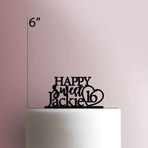 Custom Happy Sweet 16 225-458 Cake Topper