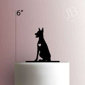 Dog Doberman 225-413 Cake Topper