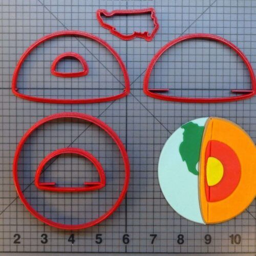 Earth Cutaway 266-A187 Cookie Cutter Set