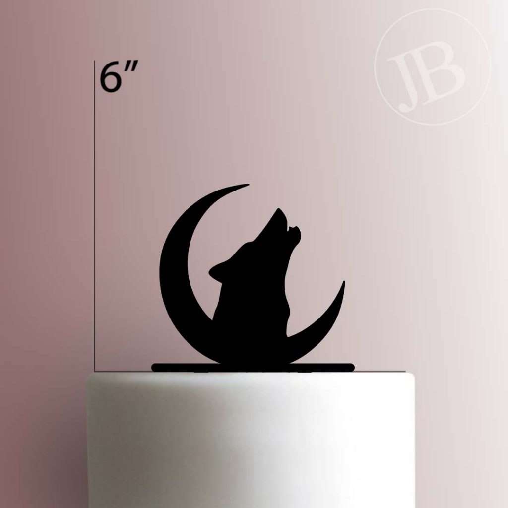 Howling Wolf Moon 225-371 Cake Topper | JB Cookie Cutters