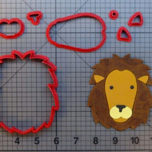 Lion Face 266-A193 Cookie Cutter Set