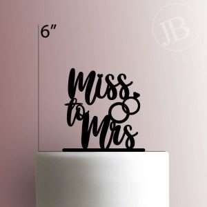Miss to Mrs 225-429 Cake Topper