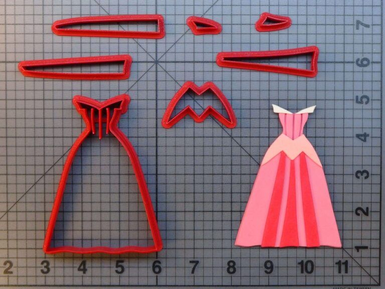Sleeping Beauty - Aurora's Dress 266-A166 Cookie Cutter Set