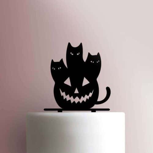 Cat Jack O' Lantern 225-490 Cake Topper