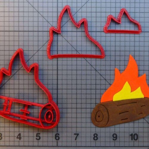 Fire Log 266-A233 Cookie Cutter Set