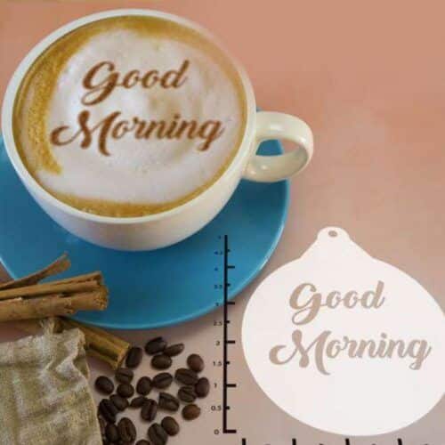 Good Morning 263-001 Latte Art Stencil