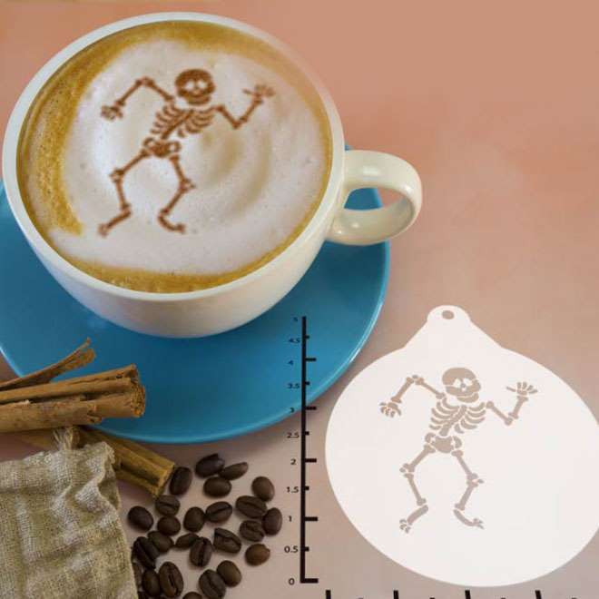 Halloween - Skeleton 263-046 Latte Art Stencil