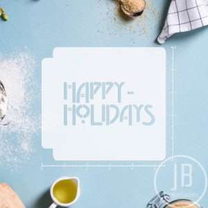 Happy Holidays 783-A295 Stencil