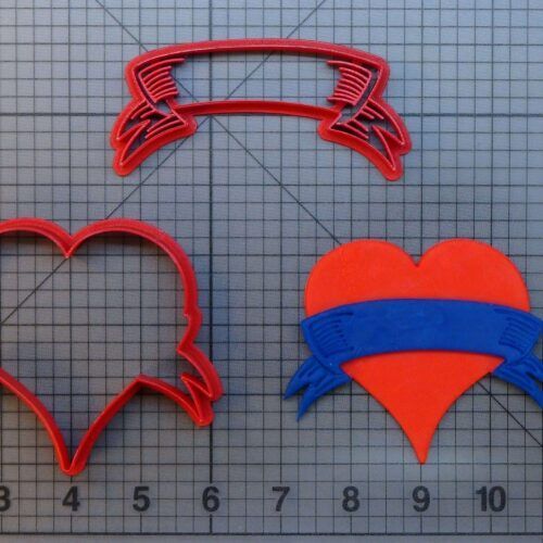 Heart Banner 266-A231 Cookie Cutter Set