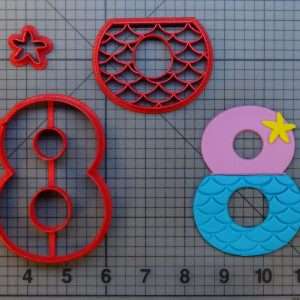 Mermaid Number - Eight 266-A335 Cookie Cutter Set