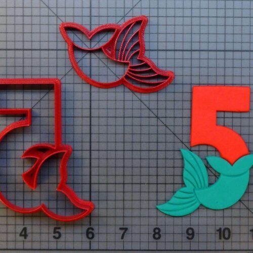 Mermaid Number - Five 266-A347 Cookie Cutter Set