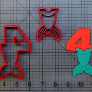 Mermaid Number - Four 266-A346 Cookie Cutter Set