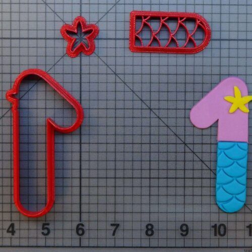 Mermaid Number - One 266-A328 Cookie Cutter Set