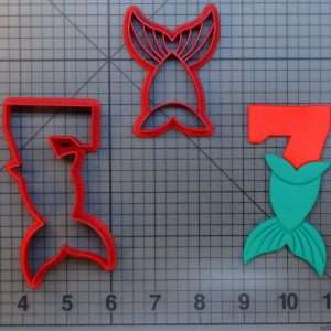 Mermaid Number - Seven 266-A349 Cookie Cutter Set