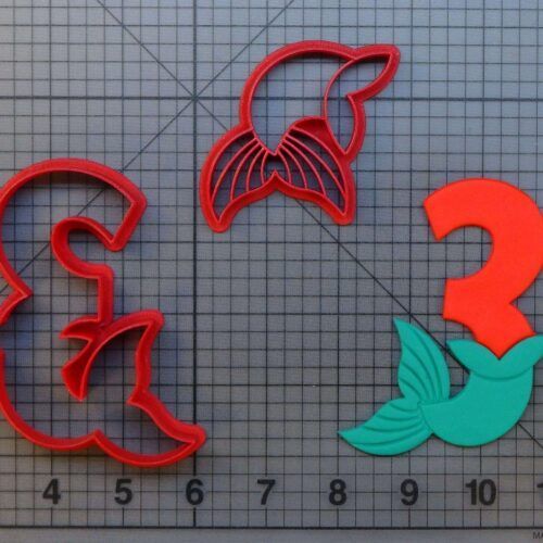 Mermaid Number - Three 266-A345 Cookie Cutter Set