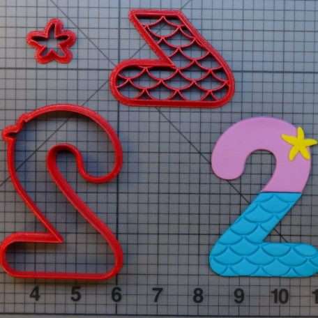 Mermaid Number - Two 266-A329 Cookie Cutter Set