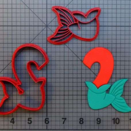 Mermaid Number - Two 266-A344 Cookie Cutter Set
