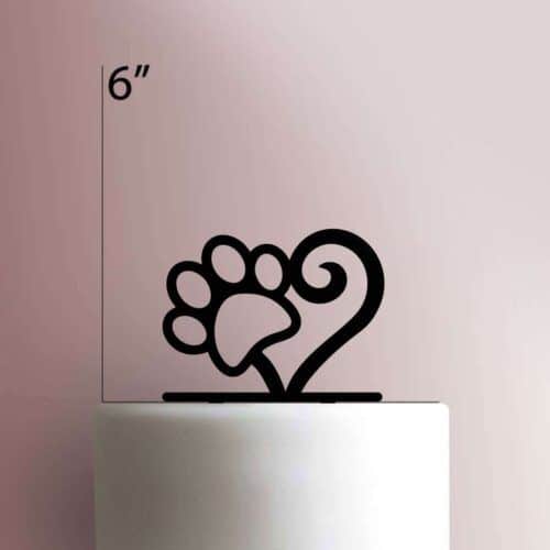 Paw Heart 225-408 Cake Topper
