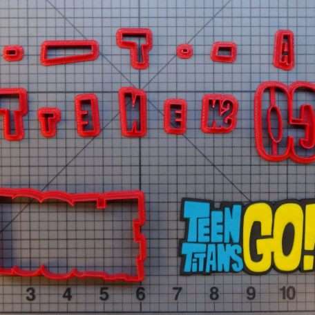 Teen Titans Go Logo 266-A125 Cookie Cutter Set