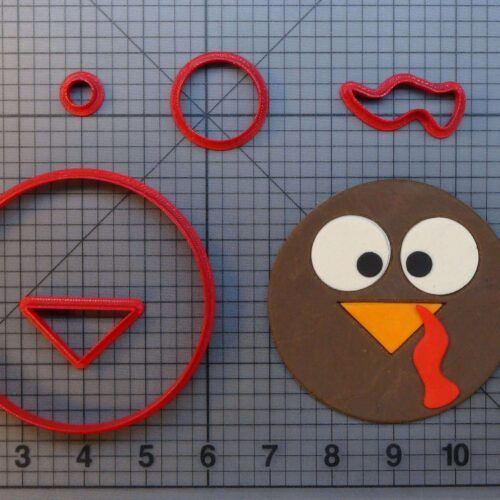 Turkey Face 266-A273 Cookie Cutter Set